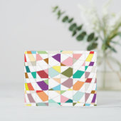 Carte Postale Tapisserie aux couleurs Abstraites (Debout devant)