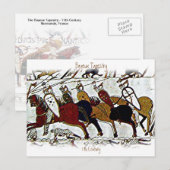 Carte Postale Tapisserie de Bayeux a1 (Devant / Derrière)