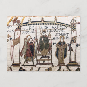 Carte Postale Tapisserie de Bayeux - Coronation de King Harold