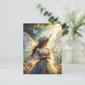 Carte Postale Tapisserie de fées et de chats (Debout devant)