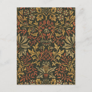 Carte Postale Tapisserie de jardin de fleurs de William Morris