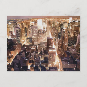 Carte Postale "Tapisserie de Manhattan" Art de New York