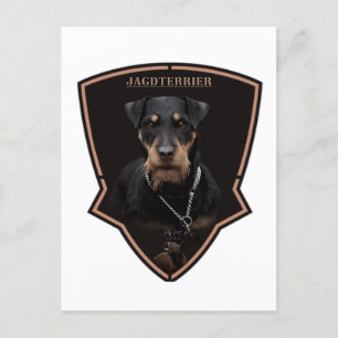 Carte Postale Tapisserie de Terrier de chasse allemand (Jagdterr