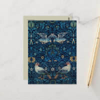Tapisserie florale de William Morris Blue Birds Cl