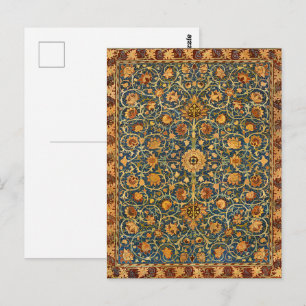 Carte Postale Tapisserie Navy William Morris Holland Park Art