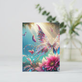 Carte Postale Tapisserie papillon (Debout devant)