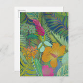 Carte Postale Tapisserie tropicale II (Devant / Derrière)