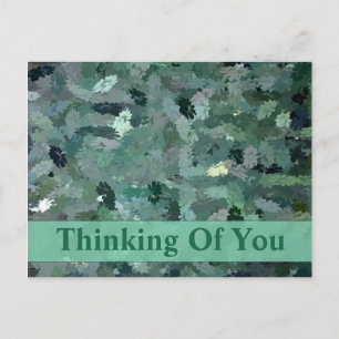 Carte Postale Tapisserie verte