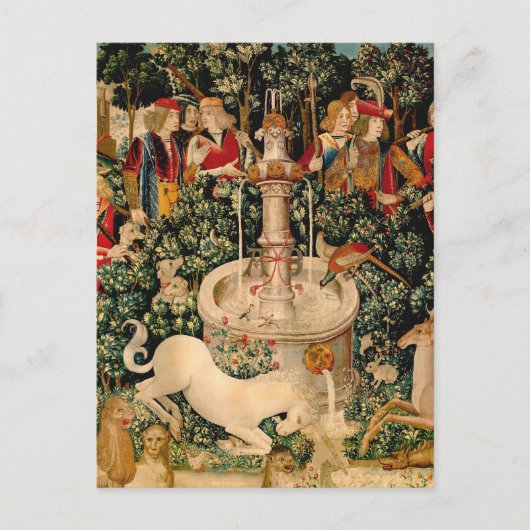 Carte Postale Tapisseries de licorne médiévale Impression : Met (Devant)