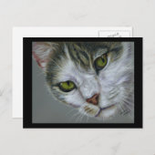 Carte Postale Tara - Art Chat (Devant / Derrière)