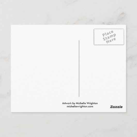 Carte Postale Tara - Art Chat (Dos)