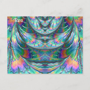Carte Postale TARA ~ Pastels qui suintent ~ Conception fractale 