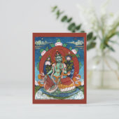 Carte Postale Tara verte déesse tibétaine de la compassion (Debout devant)