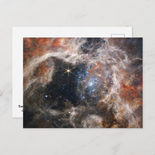 Carte Postale Tarantula Nebula Image de JWST (Devant / Derrière)