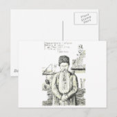 Carte Postale Taras Hryhorovych Shevchenko poète ukrainien (Devant / Derrière)