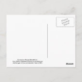 Carte Postale Taraxacum officinale (Dandelion) (Dos)