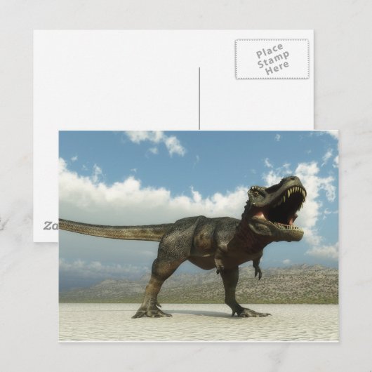 Carte Postale Tarbosaurus (Devant / Derrière)