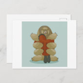 Carte Postale Tardigrade et humain (Devant / Derrière)