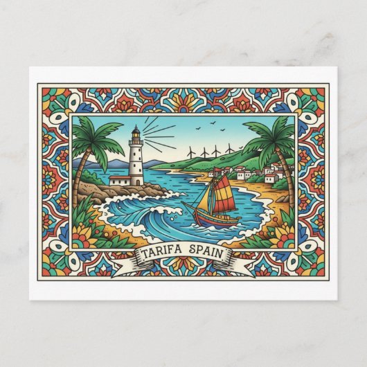 Carte Postale Tarifa Espagne Voyage (Devant)