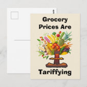 Carte Postale Tarifs de l'alimentation (Devant / Derrière)