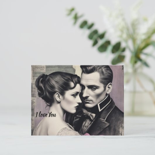 Carte Postale Tarjeta de compromiso (Debout devant)