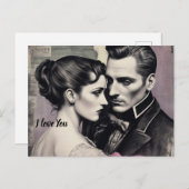 Carte Postale Tarjeta de compromiso (Devant / Derrière)