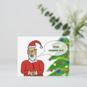 Carte Postale Tarjeta navideña divertida (Debout devant)