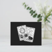 Carte Postale Tarot Card Sin and Moon, Cat (Debout devant)