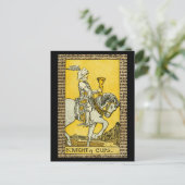 Carte Postale Tarot de Chevalier de Coupes (Debout devant)