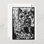 Carte Postale tarot de la mort (Devant / Derrière)