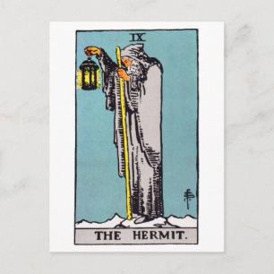 Carte Postale tarot-hermit