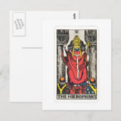 Carte Postale Tarot Le Hiérophant (Devant / Derrière)