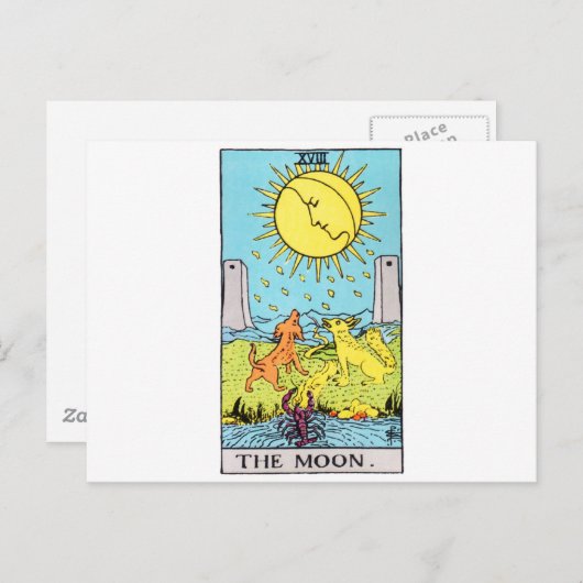 Carte Postale tarot-lune (Devant / Derrière)
