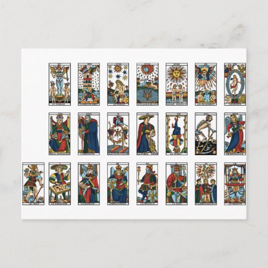 Carte Postale Tarot Major Arcana (Devant)