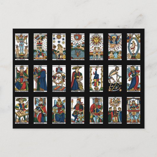 Carte Postale Tarot Major Arcana (Devant)