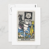 Carte Postale Tarot mort Death (Devant / Derrière)