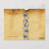 CARTE POSTALE TAROTS DE RENAISSANCE ANTIQUE 14 / TEMPÉRANCE (Dos)