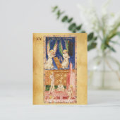 CARTE POSTALE TAROTS DE RENAISSANCE ANTIQUE 20 / LE JUGEMENT (Debout devant)