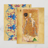 CARTE POSTALE TAROTS DE RENAISSANCE ANTIQUE 2 / PAPIER ( CHARITÉ (Devant / Derrière)