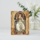 CARTE POSTALE TAROTS DE RENAISSANCE ANTIQUE 5 / LE PAPE (Debout devant)