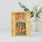CARTE POSTALE TAROTS DE RENAISSANCE ANTIQUE 5 / LES AMOUREUX (Debout devant)