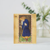 CARTE POSTALE TAROTS DE RENAISSANCE ANTIQUE 9 / L'HERMIT (Debout devant)