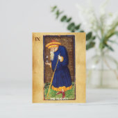 CARTE POSTALE TAROTS DE RENAISSANCE ANTIQUE 9 / L'HERMIT (Debout devant)