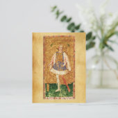 CARTE POSTALE TAROTS DE RENAISSANCE ANTIQUE / PAGE DES WANDS (Debout devant)