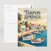 Carte Postale Tarpon Springs Floride (Devant / Derrière)