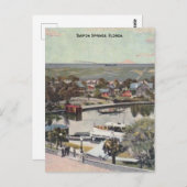 Carte Postale Tarpon Springs Floride Photo Vintage (Devant / Derrière)