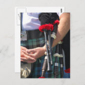 Carte Postale Tartan Bagpipes (Devant / Derrière)