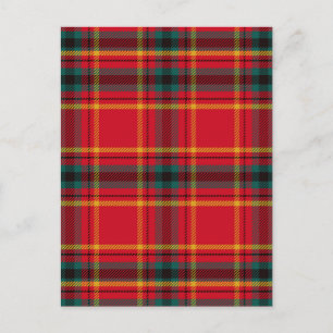 Carte Postale Tartan de Noël Plaid
