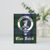 Carte Postale Tartan du blason du Clan Baird (Debout devant)
