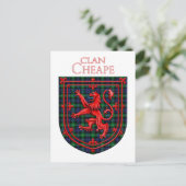 Carte Postale Tartan Écossais Plaid de Cheape de Torosay (Debout devant)